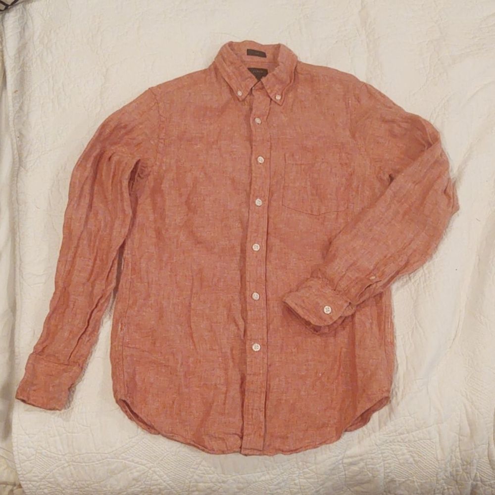 J Crew men's linen shirt